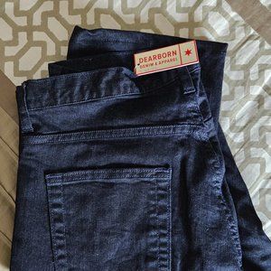 Dearborn men's tailored fit dark wash v2 size 33 /32